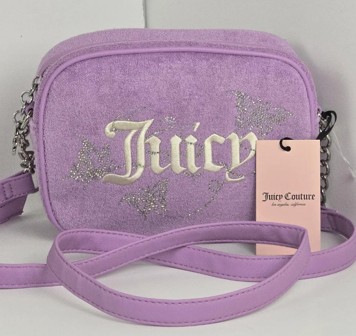 Y2K Juicy Couture Purple Crossbody Bag